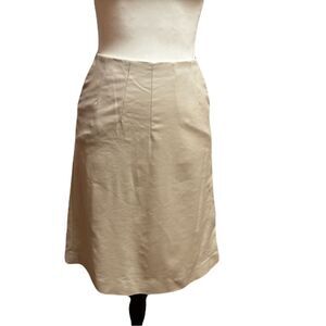 Banana Republic Beige Cotton Blend Pencil Skirt | Sz. 0 | EUC